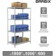 Стеллаж металлический  "MS KD-180/60-4", 1800х1000х600 мм), 4 полки, компактная упаковка, 291117, S240BR146402 главное фото в маленьком размере