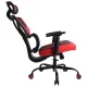 Игровое кресло PREMIUM "Toxin GM-520", синхромеханизм, экокожа/сетка/ткань, черное/красное, 532950. Фото товара с разных ракурсов.