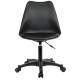 Кресло стул  "Eames MG-310 PL", пластик черный, экокожа черная, 532927. Фото товара с разных ракурсов.