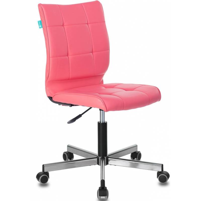 Кресло Бюрократ CH-330M/PINK без подлокотников розовый Lincoln 205 искусственная кожа крестовина металл главное фото