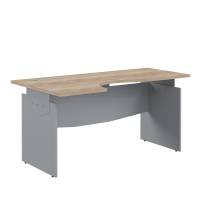 Стол письменный эргономичный OCET 169(L) Дуб Сонома светлый/Металлик 1600x860x750