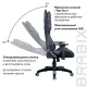 Игровое кресло  "GT Carbon GM-120", две подушки, экокожа, черное/синее, 531930. Фото товара с разных ракурсов.