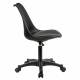 Кресло стул  "Eames MG-310 PL", пластик черный, экокожа черная, 532927. Фото товара с разных ракурсов.